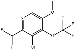 2-(Difluoromethyl)-3-hydroxy-5-methoxy-4-(trifluoromethoxy)pyridine Structure