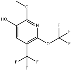 3-Hydroxy-2-methoxy-6-(trifluoromethoxy)-5-(trifluoromethyl)pyridine Structure