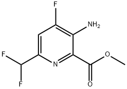 methyl 3-amino-6-(difluoromethyl)-4-fluoropyridine-2-carboxylate 구조식 이미지