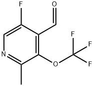 5-Fluoro-2-methyl-3-(trifluoromethoxy)pyridine-4-carboxaldehyde Structure