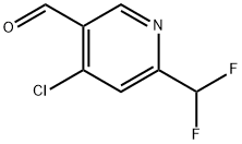 4-chloro-6-(difluoromethyl)nicotinaldehyde Structure