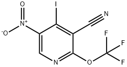 3-Cyano-4-iodo-5-nitro-2-(trifluoromethoxy)pyridine Structure