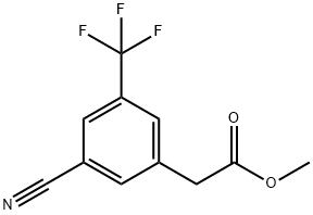 Methyl 3-cyano-5-(trifluoromethyl)phenylacetate Structure