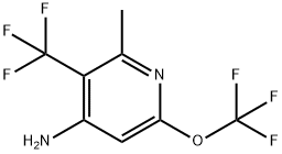 4-Amino-2-methyl-6-(trifluoromethoxy)-3-(trifluoromethyl)pyridine Structure