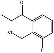 1-(2-(Chloromethyl)-3-fluorophenyl)propan-1-one Structure