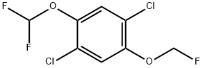 1,4-Dichloro-2-difluoromethoxy-5-(fluoromethoxy)benzene 구조식 이미지