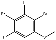 2,4-Dibromo-3,5-difluorothioanisole Structure