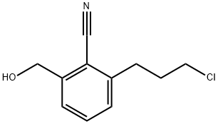 2-(3-Chloropropyl)-6-(hydroxymethyl)benzonitrile Structure