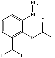 2-(Difluoromethoxy)-3-hydrazinylbenzodifluoride Structure