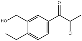 2-Chloro-1-(4-ethyl-3-(hydroxymethyl)phenyl)propan-1-one Structure