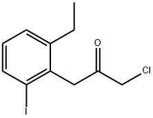 1-Chloro-3-(2-ethyl-6-iodophenyl)propan-2-one Structure