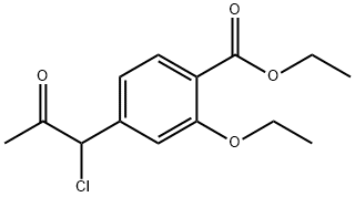 Ethyl 4-(1-chloro-2-oxopropyl)-2-ethoxybenzoate Structure