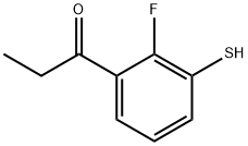 1-(2-Fluoro-3-mercaptophenyl)propan-1-one 구조식 이미지