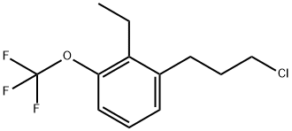 1-(3-Chloropropyl)-2-ethyl-3-(trifluoromethoxy)benzene Structure