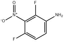 Benzenamine, 2,4-difluoro-3-nitro- Structure