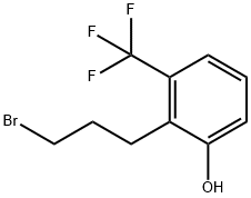 2-(3-Bromopropyl)-3-(trifluoromethyl)phenol Structure