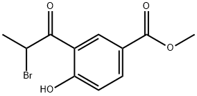 Methyl 3-(2-bromopropanoyl)-4-hydroxybenzoate Structure