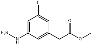 Methyl 3-fluoro-5-hydrazinylphenylacetate Structure