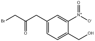 4-(3-Bromo-2-oxopropyl)-2-nitrobenzyl alcohol Structure