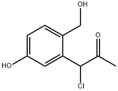 3-(1-Chloro-2-oxopropyl)-4-(hydroxymethyl)phenol Structure
