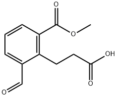 Methyl 2-(2-carboxyethyl)-3-formylbenzoate Structure