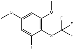 1,5-Dimethoxy-3-iodo-2-(trifluoromethylthio)benzene Structure