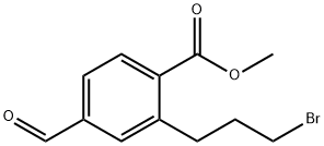 Methyl 2-(3-bromopropyl)-4-formylbenzoate Structure