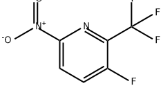 Pyridine, 3-fluoro-6-nitro-2-(trifluoromethyl)- Structure