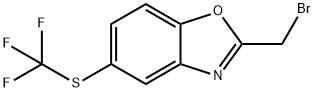 2-(Bromomethyl)-5-(trifluoromethylthio)benzo[d]oxazole Structure