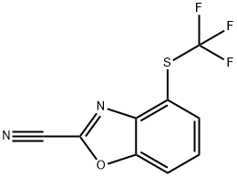 2-Cyano-4-(trifluoromethylthio)benzo[d]oxazole Structure