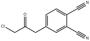 3-Chloro-1-(3,4-dicyanophenyl)propan-2-one Structure