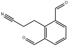 2,6-Diformylphenylpropanenitrile Structure