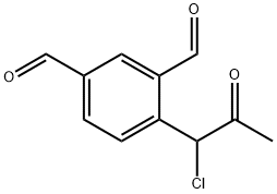 1-Chloro-1-(2,4-diformylphenyl)propan-2-one Structure