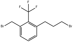 2-(Bromomethyl)-6-(3-bromopropyl)benzotrifluoride Structure