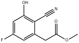 Methyl 2-cyano-5-fluoro-3-hydroxyphenylacetate Structure