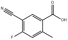 Benzoic acid, 5-cyano-4-fluoro-2-methyl- 구조식 이미지