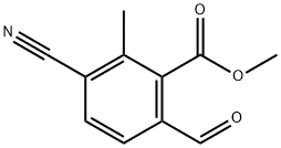 Benzoic acid, 3-cyano-6-formyl-2-methyl-, methyl ester Structure