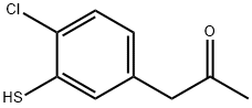 1-(4-Chloro-3-mercaptophenyl)propan-2-one 구조식 이미지