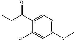 1-(2-Chloro-4-(methylthio)phenyl)propan-1-one 구조식 이미지