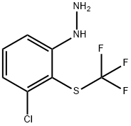 1-(3-Chloro-2-(trifluoromethylthio)phenyl)hydrazine Structure