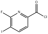 2-Fluoro-3-iodopyridine-6-carbonyl chloride Structure