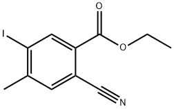 Ethyl 2-cyano-5-iodo-4-methylbenzoate Structure