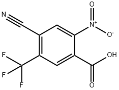 4-Cyano-2-nitro-5-(trifluoromethyl)benzoic acid Structure