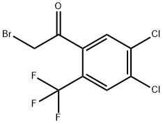 4',5'-Dichloro-2'-(trifluoromethyl)phenacyl bromide Structure