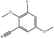 2,5-Dimethoxy-3-fluorobenzonitrile Structure