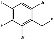 2,6-Dibromo-3,4-difluorobenzodifluoride Structure