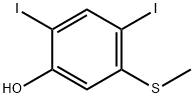 2,4-Diiodo-5-hydroxythioanisole Structure