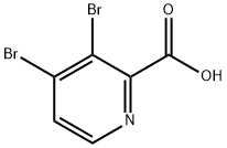 3,4-dibromopyridine-2-carboxylic acid Structure