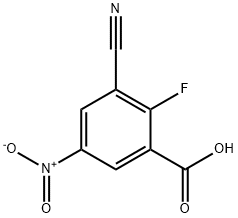 3-Cyano-2-fluoro-5-nitrobenzoic acid Structure