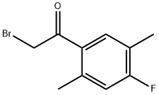 Ethanone, 2-bromo-1-(4-fluoro-2,5-dimethylphenyl)- Structure